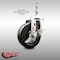Service Caster 4 Inch 316SS Soft Rubber Wheel Swivel 12mm Threaded Stem Caster with Brake SCC-SS316TS20S414-SRS-TLB-M1215 - alternate 1